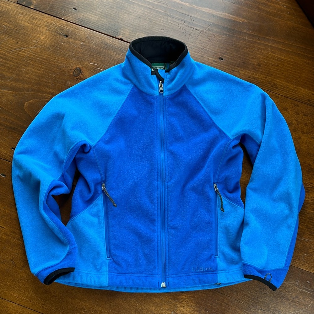 L.L. Bean Polartec Blue Fleece Jacket Coat